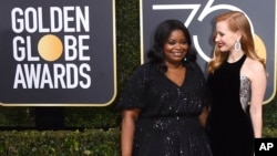 Stars Make Statement in Black at Golden Globes