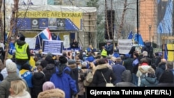 Protesti za BiH u Briselu