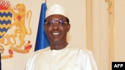 Le président tchadien Idriss Deby avant une réunion au palais présidentiel, à N'Djamena, le 26 décembre 2017.