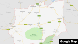 Mapa: Huíla, Angola
