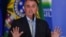 El presidente de Brasil, Jair Bolsonaro, en rueda de prensa en el Palacio Planalto en Brasilia, Brasil, 24 de febrero de 2021.