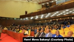 Les députés congolais au Palais du peuple, à Kinshasa, le 28 janvier 2019.