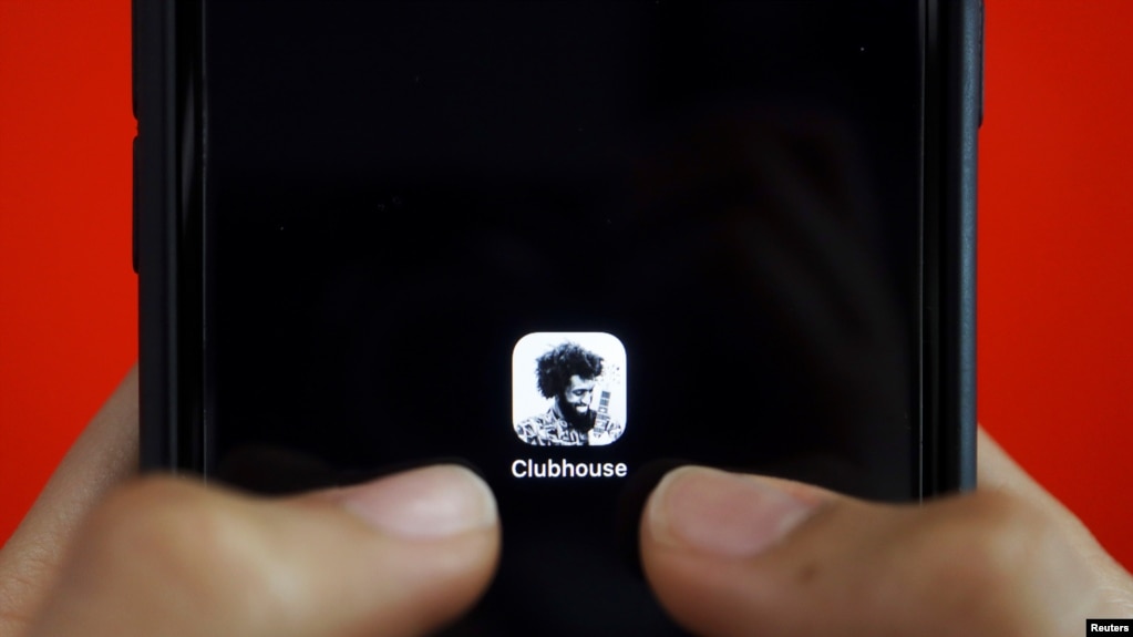 美国语音社交应用程序“Clubhouse”一度在中国用户中蹿红。(photo:VOA)