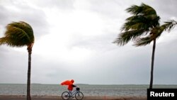 Tormenta en los Cayos de Florida. La temporada 2013 podría tener casi dos decenas de tormentas tropicales.