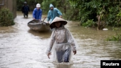 Một khu vực ở Quảng Trị bị lũ lụt vào ngày 20/10/2020.