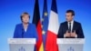 Le président français Emmanuel Macron et la Chancelière allemande Angela Merkel, à Paris, le 13 juillet 2017.