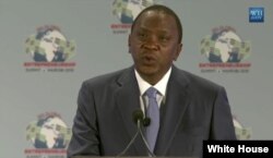 FILE - Kenyan President Uhuru Kenyatta.