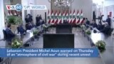 VOA60 World - Lebanon: President Michel Aoun warned on Thursday of an "atmosphere of civil war"