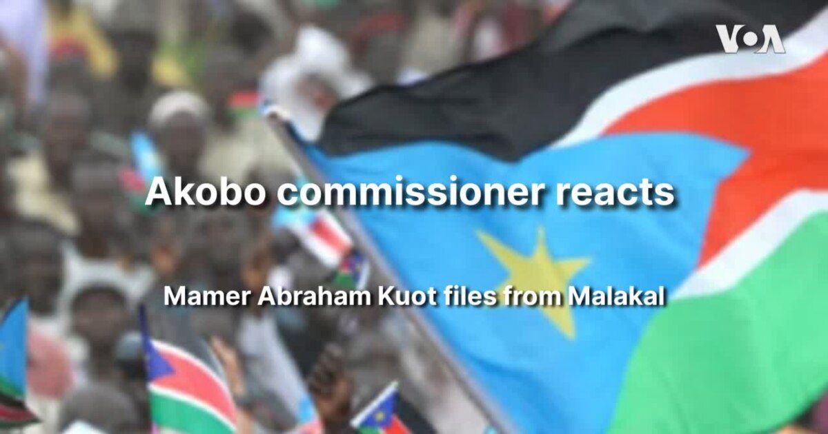Akobo commissioner reacts