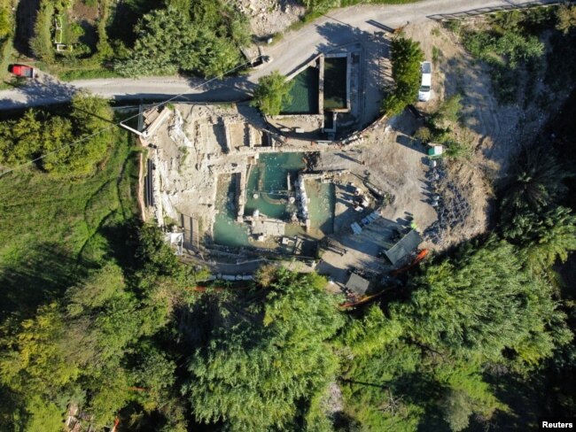 General view of the site where 2,300-year-old bronze statues have been discovered in San Casciano dei Bagni, Italy, in this handout photo obtained by Reuters on November 8, 2022. (Ministero della Cultura/Handout via REUTERS)