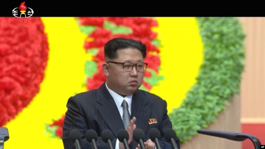 Kim Džong Un tokom Kongresa u Pjongjangu, Severna Koreja