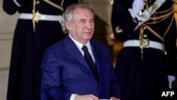 France's newly appointed Prime Minister and President of the Democratic Movement (MoDem) party Francois Bayrou looks on during a handover ceremony at the Hotel Matignon in Paris on Dec. 13, 2024.