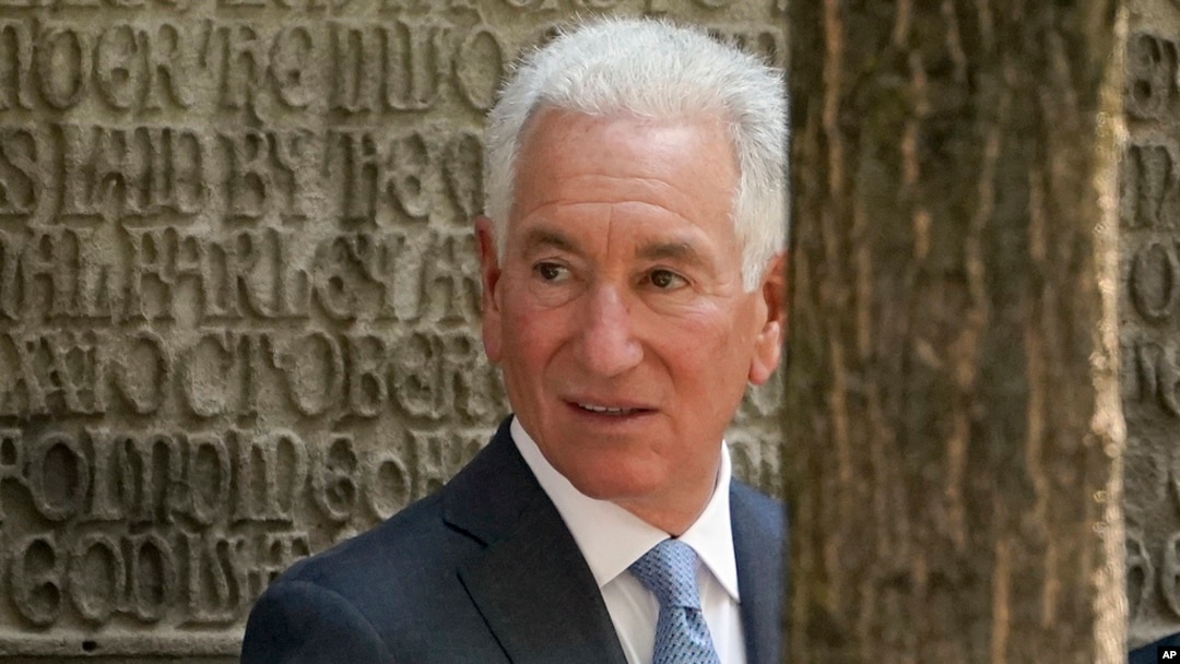 FILE - Charles Kushner arrives for the funeral of Ivana Trump, July 20, 2022, in New York.