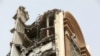 A view of the collapsed Metropol Building as rescue operations continued in the southwestern city of Abadan, Iran, on May 24, 2022. (AFP)