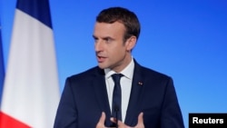 Le président français Emmanuel Macron à Paris, le 13 juillet 2017.