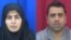 Iranian labor rights activists Sepideh Gholian and Esmail Bakhshi appear in a screen shot of an Islamic Republic of Iran Broadcasting documentary “Tarahi Soukhteh” (A Burnt Plot), broadcast Jan. 19, 2019.