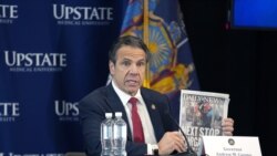 SYRACUSE, NY,APRIL 28: New York State Governor Andrew Cuomo