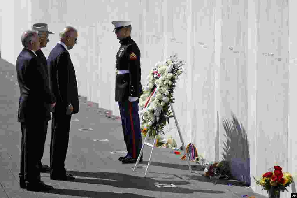 El vicepresidente Joe Biden particip&oacute; de una conmemoraci&oacute;n en el memorial de Shanksville, Pennsylvania, donde se estrell&oacute; el vuelo 93.