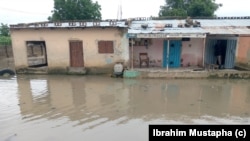 Flooded street in Borno state