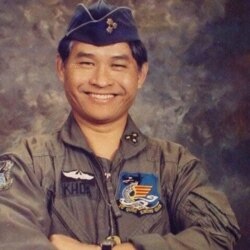 Nguyen Kim Khoa, 78, said he was one of the last helicopter pilots to fly out of Bien Hoa Air Base, about 25 kilometers from Saigon, on April 29, 1975. He now lives in Fresno, Calif.