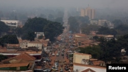FILE - A general view shows a part of the capital Bangui, Central African Republic, Febr. 16, 2016.