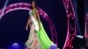 Chidimma Adetshina, representing Nigeria, walks on stage during the 73rd Miss Universe pageant in Mexico City, Nov. 16, 2024. 