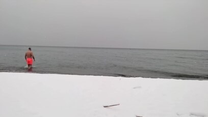 Капење на зима во Охридското Eзеро