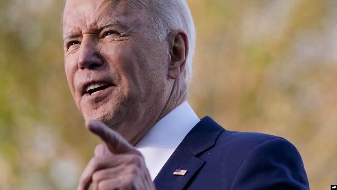 Presiden AS Joe Biden berbicara dalam sebuah acara di Universitas Atlanta pada 11 Januari 2022. (Foto: AP/Patrick Semansky)