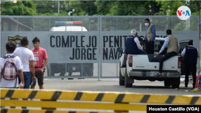Fachada del sistema penitenciario de Nicaragua. Foto Houston Castillo, VOA.
