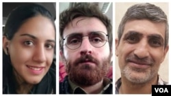 از راست: محمد ایران‌نژاد، یاشار توحیدی و سارا عسکری.