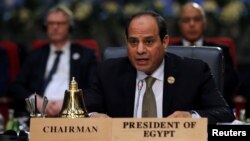 FILE PHOTO: Egyptian President Abdel Fattah al-Sisi attends a summit between Arab league and European Union member states, in the Red Sea resort of Sharm el-Sheikh, Egypt, Feb. 24, 2019.