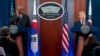 미한 국방장관 “미 전략 자산, 필요에 따라 적시 전개…핵 공격시 김정은 정권 종말”