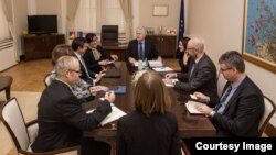 Sastanak delegacije SAD-a sa Draganom Čovićem, 8. decembar 2017. Foto: Predsjedništvo BiH