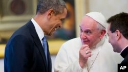 El presidente Barack Obama se reúne con el papa Francisco el 27 de marzo de 2014 en el Vaticano, cuando las negociaciones con Cuba ya estaban bien encaminadas. 