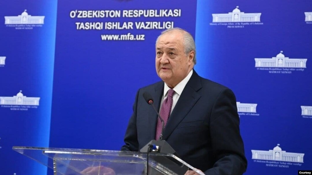 O'zbekiston Tashqi ishlar vaziri Abdulaziz Komilov, Toshkent, 8-fevral, 2022 (Uzbekistan MFA) 
