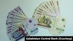 O'zbekistonda yaqinda muomalaga chiqqan 50 ming va 100 ming so'mlik banknotalar 