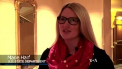 Interview of State Department official Marie Harf by VOA's Pam Dockins