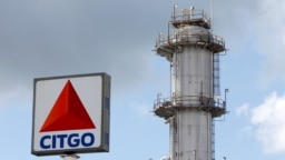 Un cartel anuncia a Citgo Petroleum la compañía venezolana ubicada en EEUU. 