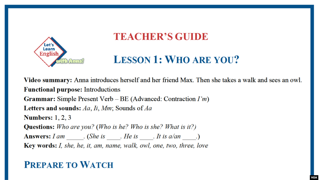 Lesson 1: Who Are You?