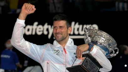 Djokovic Ties Men’s Tennis Record, Ready for More