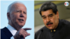 ARCHIVO - Montaje con los rostros del presidente de EEUU, Joe Biden, a la izquierda, y de su homólogo venezolano, Nicolás Maduro.