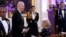 President Joe Biden and first lady Jill Biden arrive in the East Room of the White House following a dinner reception for the governors and their spouses, in Washington, Feb. 11, 2023. 