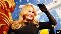 Jennifer Coolidge takes part in a roast honoring her as Harvard's Hasty Pudding Theatricals Woman of the Year, Feb. 4, 2023, in Cambridge, Mass.