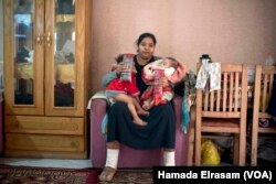 Rasha, a 32-year-old single woman with arthritis and foot ulcers, who often babysits her nieces, says, “I’ve partnered with my sister-in-law to sell pickles so I can afford my medicine and contribute to our family’s income.”
