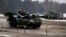 Tenke Leopard poljske vojske i tenkovi američke vojske M1 Abrams na vježbi američkih i poljskih trupa u Zaganu, Poljska, 30. januara 2017.