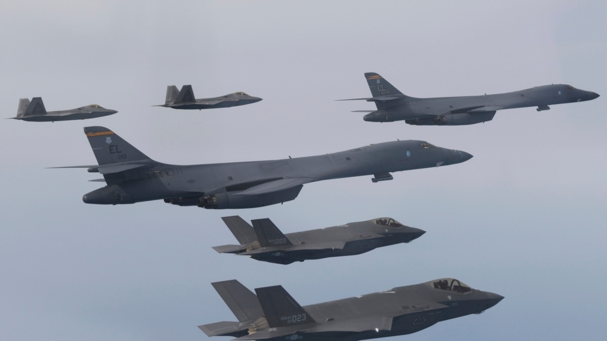 The US flies nuclear-capable bombers in a fresh show of force