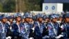 FILE - Members of the Myanmar military march at a parade ground to mark the country's Independence Day in Naypyidaw on Jan. 4, 2023.