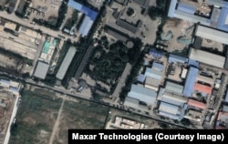 A satellite image from Sept. 2022, shows a funeral home in Shenyang.