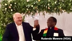 UMongameli wakweleBelarus uMnu Alexander Lukashenko eloMongameli Emmerson Mnangagwa.