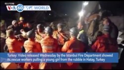 VOA60 World - Rescue Crews Search for Earthquake Survivors in Turkey